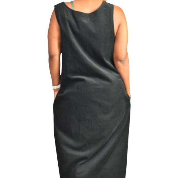 Vintage Christmas Jumper Dress Sweater Matching Set Corduroy Maxi Holiday Large - Picture 6 of 16